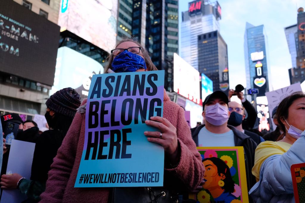 Times Squre, New York, Asians Belong Here
